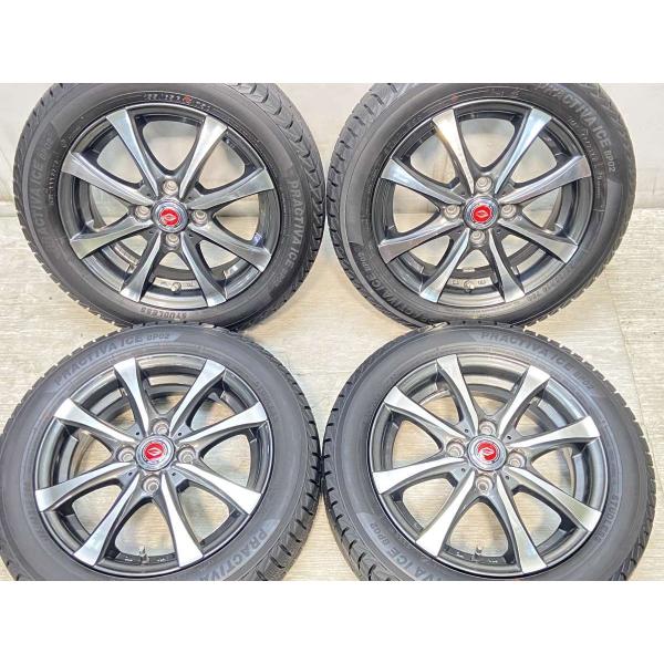 PRACTIVA 155/65R14 5スポークホイール4本セット（中古タイヤ 