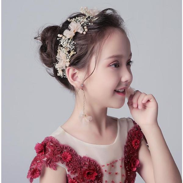 子供髪飾り ヘアアクセサリー ヘアピン カチューシャ ヘアバンド可愛い 七五三 結婚式 ピアノ発表会 二次会 ダンス演出 キッズ髪飾り