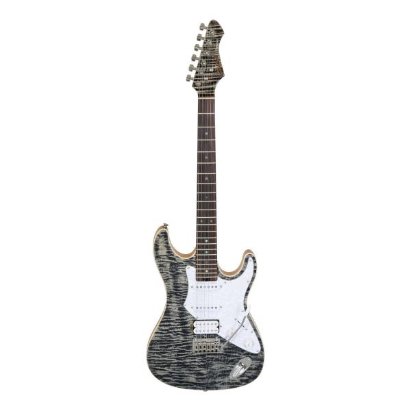 Aria ProII 714-AE200 BKDM (Black Diamond) エレキギター/ギグバッグ付