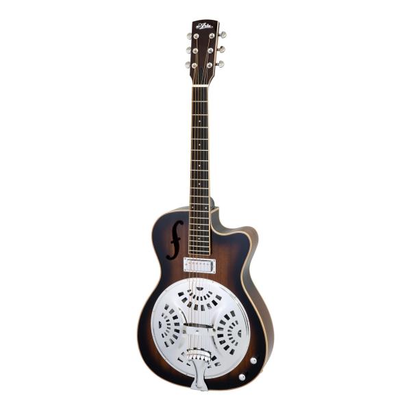 ARIA ARG-700 BRB (Brown Burst) ピックアップ搭載 エレクトリック リゾネーターギター/ギグバッグ付