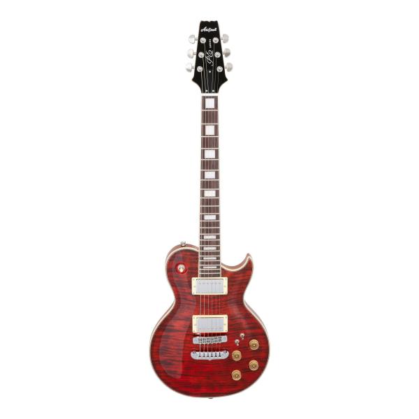 Aria ProII PE-700 SR(See-through Red) フレイムメイプルトップ エレキギター/ケース付
