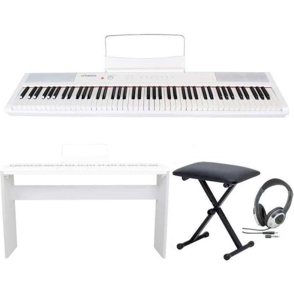 Artesia Performer 電子ピアノ スタンド付き artesia Performer/WH/専用スタンド+ヘッドホン+イス付 電子ピアノ