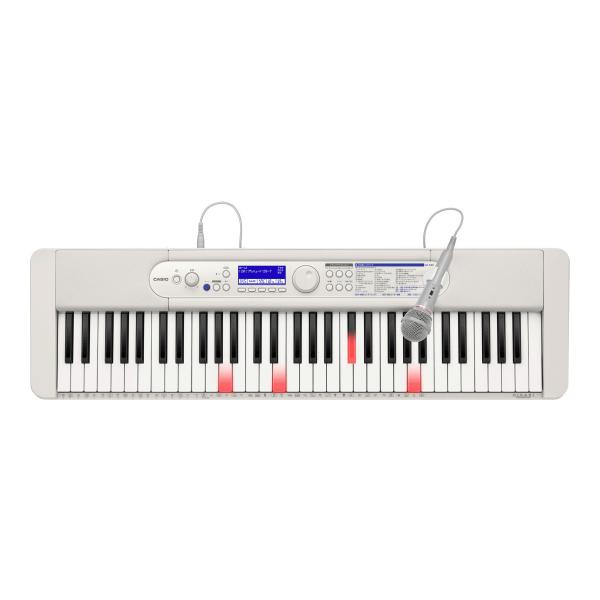 CASIO LK-540WE/ホワイト 光る鍵盤を追いかけて、はじめてでもすぐ楽しい Casiotone 光ナビゲーションキーボード