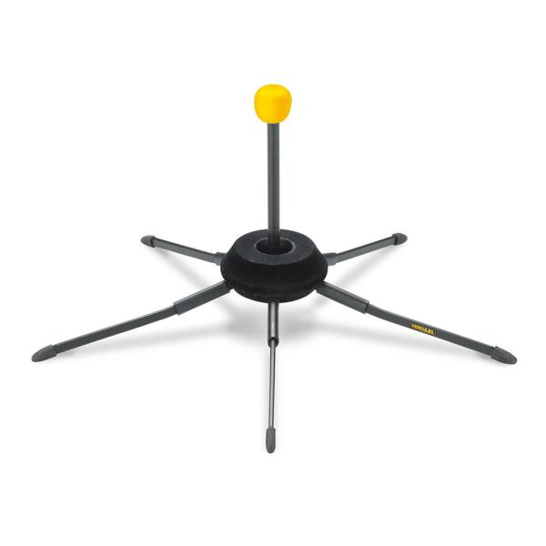 ★商品の説明★楽器のベルに納められるので、余分な収納スペースが要りません。設置高さ：180mm ベース半径：170mm 重量 300 g 折畳サイズ: 180x70mm