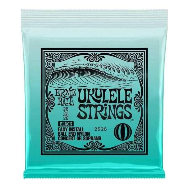 他サイト： ERNIE BALL 2326×1/メール便発送・代金引換不可 ブラック・ナイロン ボールエンド ウクレレ弦の商品画像