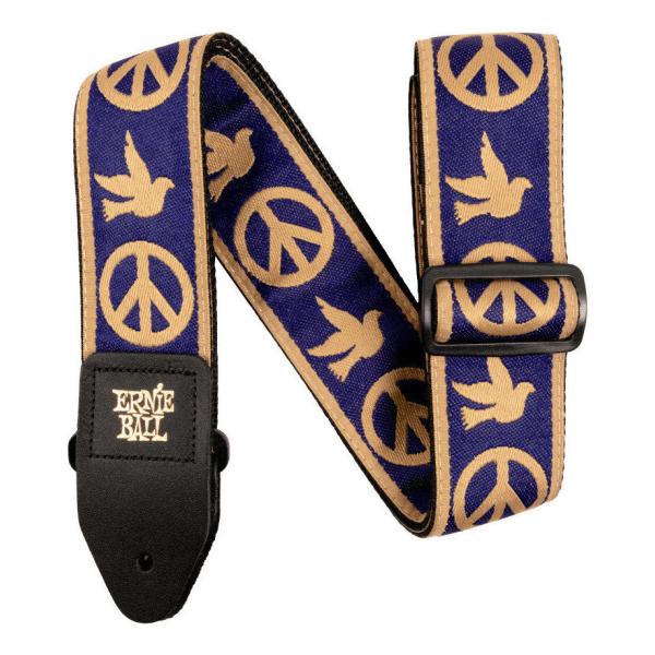 ERNIE BALL 4699 NAVY BLUE AND BEIGE PEACE LOVE DOVE WJ[hD M^[Xgbv/[֔Es