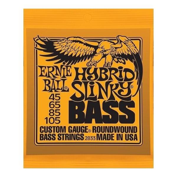 他サイト： [ベース弦×1セット]ERNIE BALL 2833×1セット HYBRID SLINKY[45-105]/メール便発送・代金引換不可の商品画像