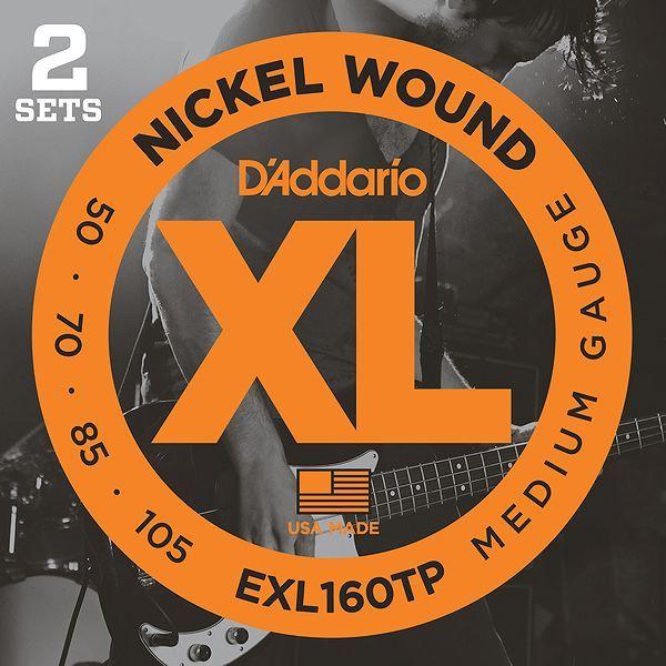 D'Addario EXL160TP×1パック(計2セット) ツインパック/ベース弦 計2セット ダダリオ