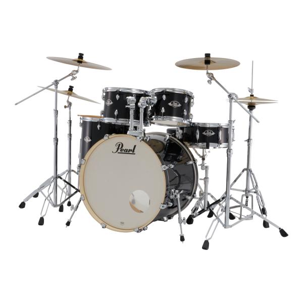 Pearl EXX725SN/C-2CS #31 ジェットブラック EXPORTシリーズ 2クラッシュシンバル仕様 ドラムセット