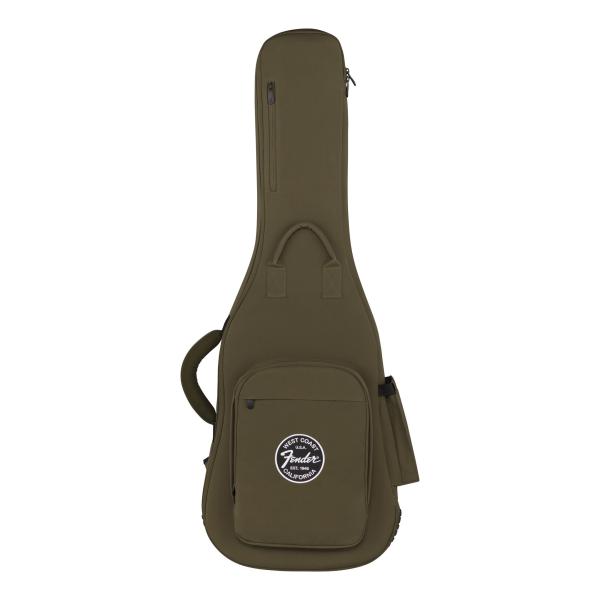 Fender Troubadour Electric Guitar Gig Bag Olive フェンダー 高耐久性 ワックスドキャンバス生地 エレキギター用 ギグバッグ