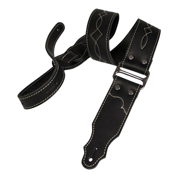 こちらの商品はお取り寄せとなります。3日〜1週間ほどでお届け可能です。メーカー品切の際はお時間を頂きます。※画像は撮影用商品のため、お届けの際の商品とは異なります。Leather＆Chrome Guitar Strap伝統的なブーツ作りにイ...