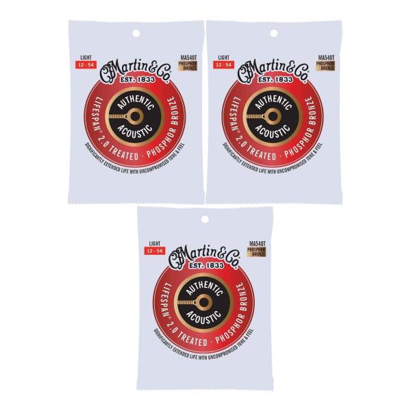 他サイト： MARTIN MA540T×3 /メール便発送・代金引換不可 [12-54]AUTHENTIC ACOUSTIC LIFESPAN 2.0/Light アコギ弦の商品画像