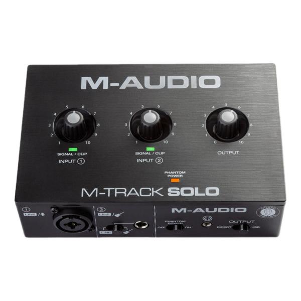 他サイト： M-Audio M-Track Solo コンボ入力 ファンタム電源搭載 48-KHz 2チャンネル USBオーディオインターフェースの商品画像