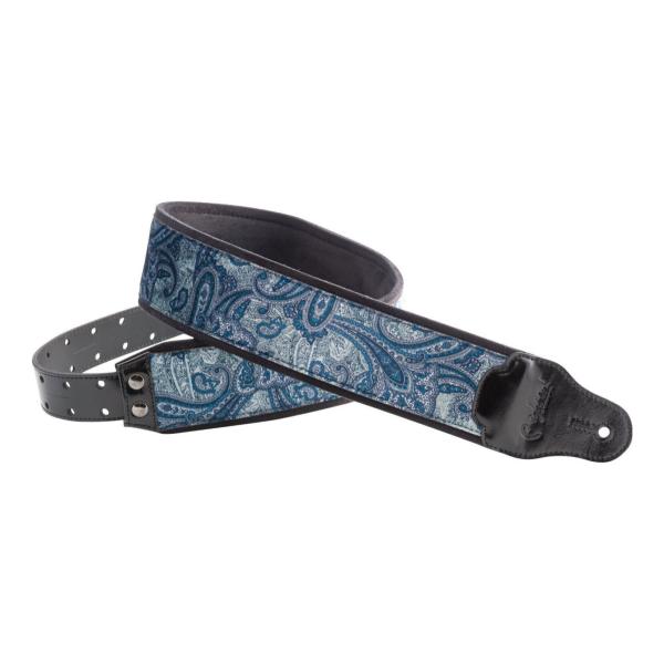 RightOn! STRAPS PAISLEY VELVET-70 BLUE �M�^�[ �x�[�X �X�g���b�v �x���x�b�g�ƃy�C�Y���[�̃G���{�X