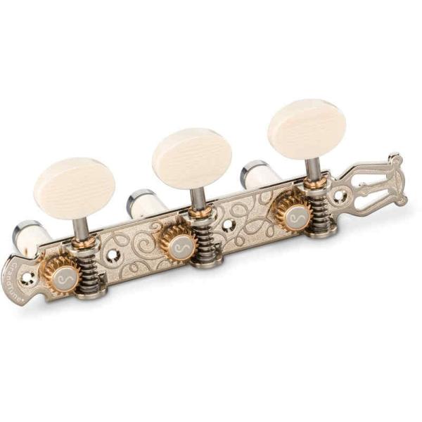 Schaller GTC Lyra NI61(40) [Nickel/Galalith oval({^)/White deluxe(|Xg)] NVbNM^[pyO()Zbg