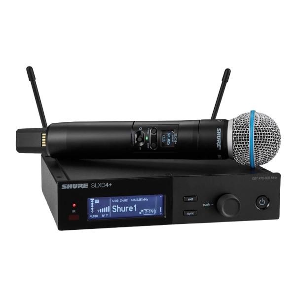 SHURE SLXD24+J/B58-JB ワイヤレスシステム 「SLXD4+」受信機+「SLXD2+/Beta58」マイク(送信機)セット