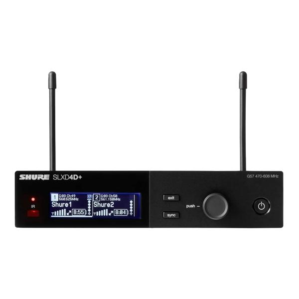 SHURE SLXD4D+J=-JB / 2CHデジタルワイヤレス受信機 SLXD4D+