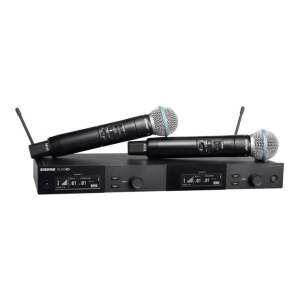 SHURE SLXD24DJ/B58-JB ハンドヘルド型 送信機2台付属 デュアル ワイヤレスシステム SLXD24D/B58