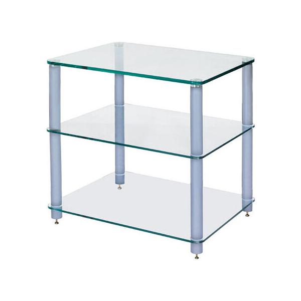 Sound Magic HXG03R-GS ガラス棚板/シルバー支柱 防弾ガラス Laminated glass オーディオラック/代金引換不可