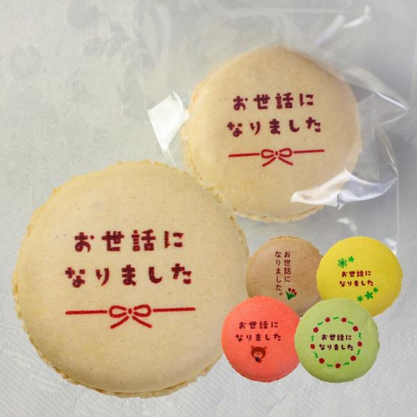 お世話になりました 彩りマカロン Aタイプ 24個入り 個包装 短納期 メッセージ入り スイーツ お菓子 詰め合わせ 文字入り 御礼 お返し 感謝 ご挨拶