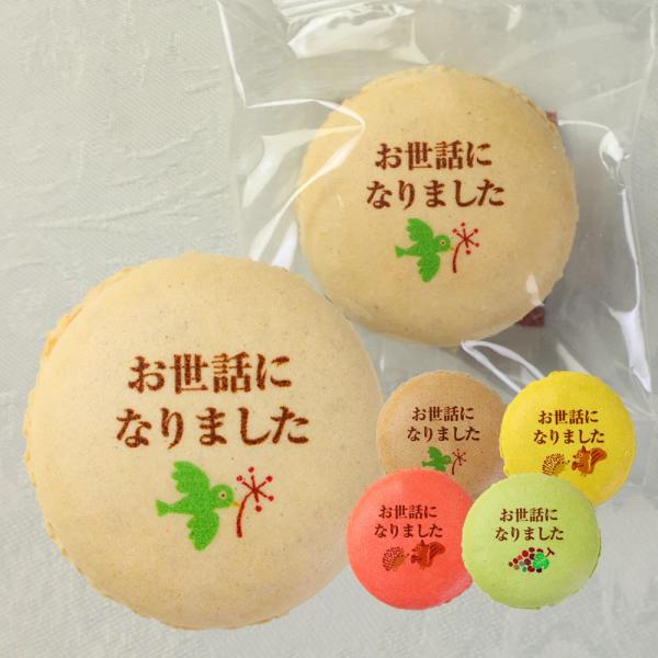 お世話になりました 彩りマカロン Bタイプ 24個入り 個包装 短納期 メッセージ入り スイーツ お菓子 詰め合わせ 文字入り 御礼 お返し 感謝 ご挨拶