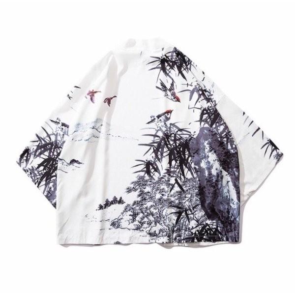 竹と雀 風水 法被 スズメ 風水 竹 竹林 夏祭り 夏恋 寺 神社 羽織り 半纏 はんてん 法被 ハッピ 長半纏 半天 袢天 1 1016 4 Aio 通販 Yahoo ショッピング