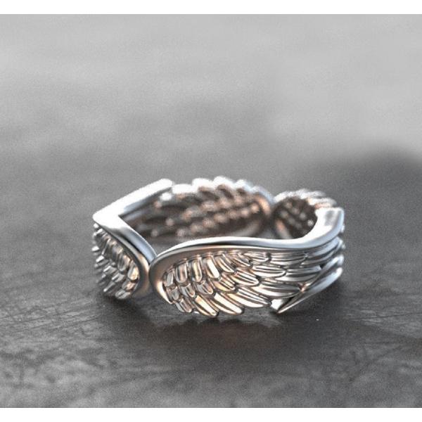 羽4枚と星　シルバーアクセサリ aioshop_20201212-2