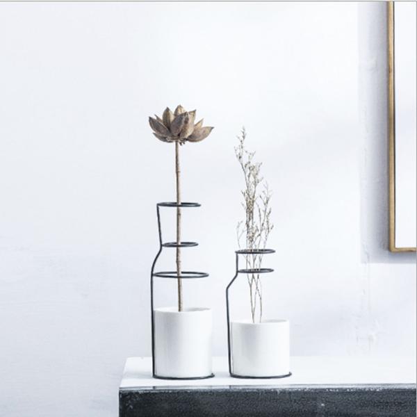 専用おまとめ6点アイアンコンソール➕白花ミラー➕タッセル2個➕花瓶➕陶花一輪挿し aioshop_20210525-6