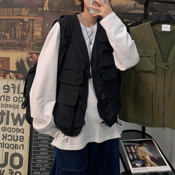 フィッシングベスト ーVer2ー ジップアップ ジッパー サイドリリース