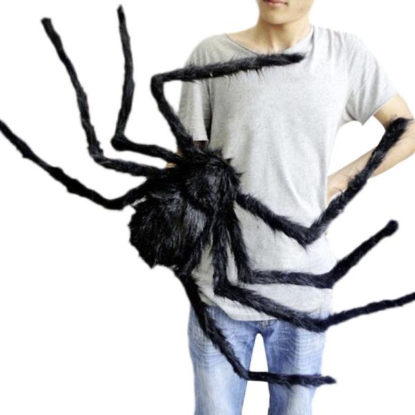 ハロウィン コスプレ パーティー ぬいぐるみ 玩具 蜘蛛 クモ 81cm スパイダー 特大 おもしろ ドッキリ 飾り 特大サイズ パーティーグッズ 恐怖 ジョーク