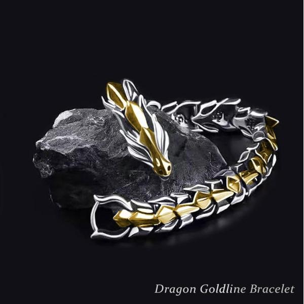ブレスレット ドラゴン ゴールドライン 腕輪 アクセサリー ヒップ
