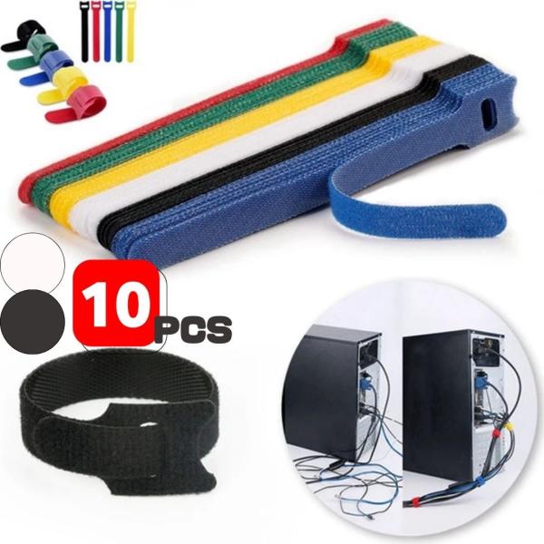 サイズ長さ約15cm×幅約1cm素材 マジックテープ、布カラー ブラックorホワイトセット内容10本セット複数の配線ケーブルを1つにまとめたり、建築や電気配線などの現場で使用されるマジックテープ型のアイテムが結束マジックバンドです。結束マジ...