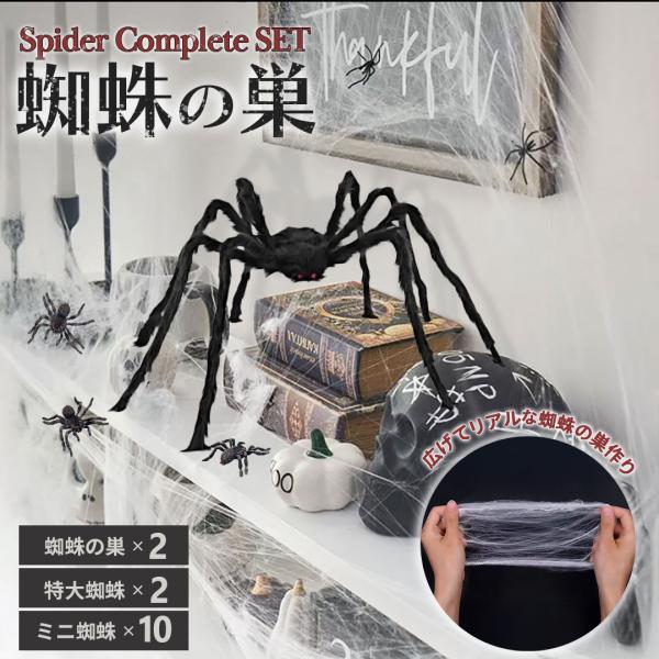 【ハロウィン】マーサスチュワート　クラフトパンチ　蜘蛛の巣 ハロウィン 装飾 スパイダー フルセット ミニ蜘蛛10個＆特大蜘蛛2個+く