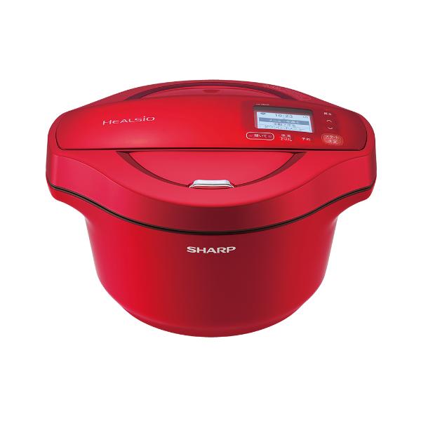 SHARPヘルシオホットクック2.4L電気無水鍋 スマホ連携KN-HW24F-R SHARP ヘルシオ ホットクック 2.4L KN-HW24F-R 電気無水鍋 無線LAN