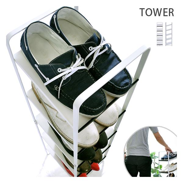 シューズラック 玄関収納 下駄箱 5足 収納 ラック シンプル おしゃれ 収納家具 靴箱 スリム 薄型 縦型 シューズ 靴 省スペース 白 ホワイト Tower タワー Buyee Buyee Japanischer Proxy Service Kaufen Sie Aus Japan