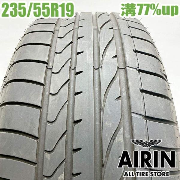 中古タイヤ 235/55r19 タイヤ ブリヂストン デューラーHPスポーツ 1本 単品 レクサスRX RXハイブリッド MIRAI RAV4 中古 19インチ