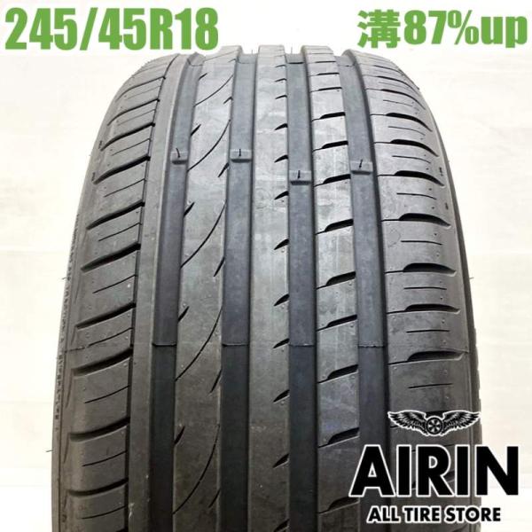 中古タイヤ 245/45r18 タイヤ アプタニ スポーツマクロRA301 1本 単品 スカイライン BMW5シリーズ 6シリーズ 中古 18インチ