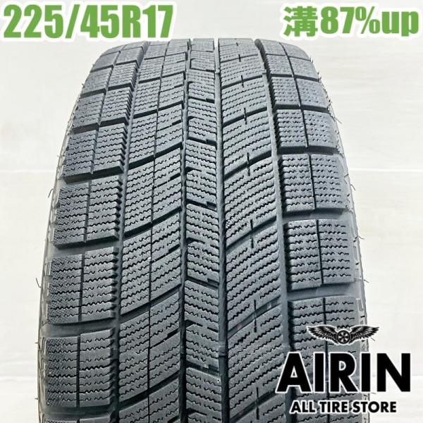 中古タイヤ 225/45r17 スタッドレスタイヤ ナンカン AW-1 1本 単品 レクサスIS オーリス ブレイド インプレッサSTI 中古 17インチ