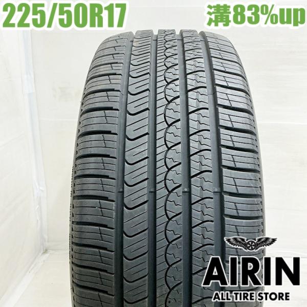 中古タイヤ 225/50r17 ピレリ チントゥラート P9 AS 1本 単品 レクサスRC スカイライン RX-8GTO レガシィ 中古 17インチ