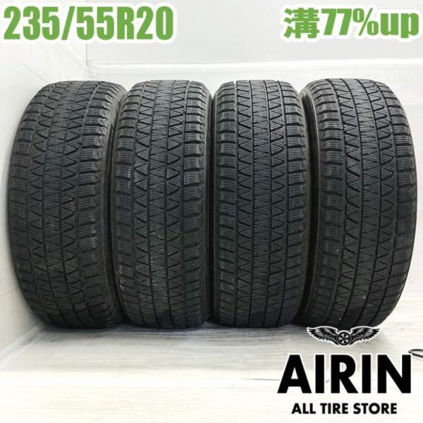 235/55r20 スタッドレスタイヤ ブリザック DM-V3 レクサスRX ランドローバーディスカバリースポーツ シボレーブレイザー 中古 20インチ