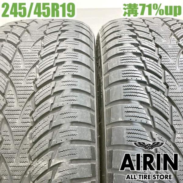 中古タイヤ 245/45r19 タイヤ フェデラル HIMAL AYA W53 2本セット フォレスター エルグランド ディグニティ アウトランダー 中古 19