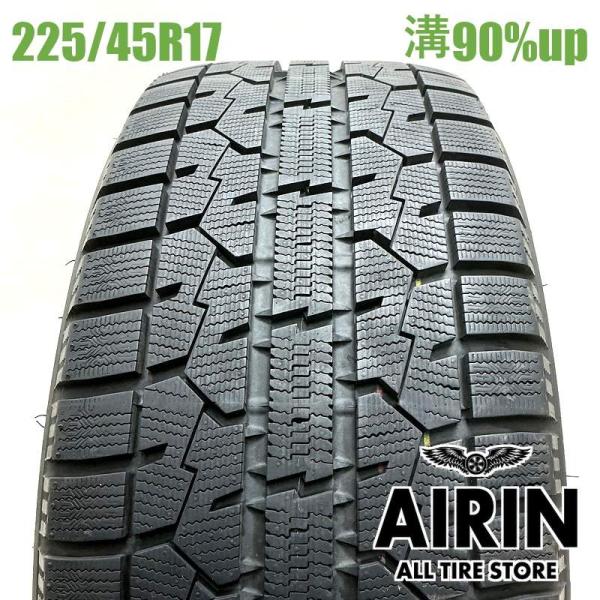 中古タイヤ 225/45r17 スタッドレスタイヤ トーヨー オブサーブ ガリットギズ 1本 単品 レクサスIS ブレイド インプレッサSTI 中古