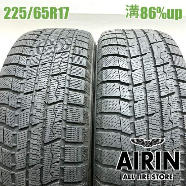 中古タイヤ 225/65r17 スタッドレスタイヤ トーヨー ウィンタートランパス TX 2本セット レクサスNX RAV4 ハリアー 中古 17インチ