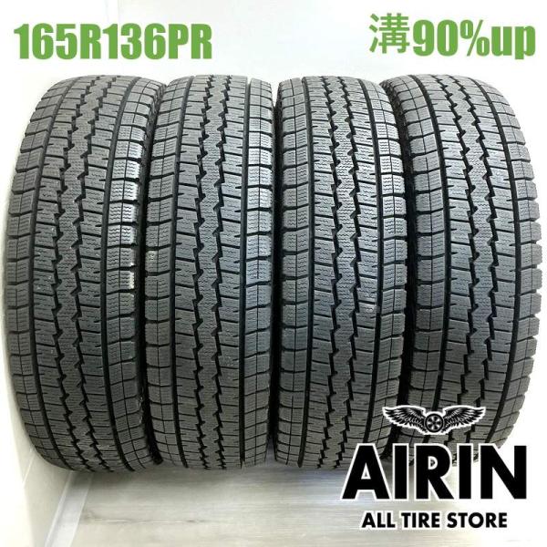 中古タイヤ 165r13 6PR スタッドレスタイヤ ダンロップ ウインターマックス SV01 4本セット ADバン プロボックス サクシード 中古 13インチ