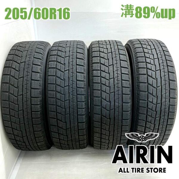 中古タイヤ 205/60r16 スタッドレスタイヤ ヨコハマ アイスガード６ IG60 4本セット ノア プリウスα ヴォクシー 中古 16インチ