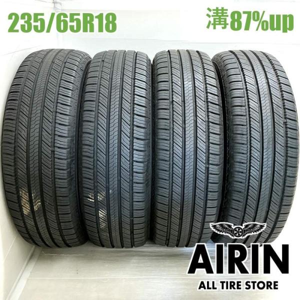中古タイヤ 235/65r18 オールシーズンタイヤ ヨコハマ ジオランダー CV G058 4本セット ムラーノ レクサスRX アウディQ7 中古 18インチ