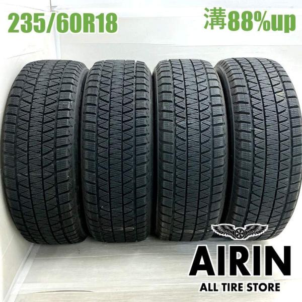 中古タイヤ 235/60r18 スタッドレスタイヤ ブリヂストン ブリザック DM-V3 4本セット オデッセイ エクストレイル レクサスRX 中古 18インチ