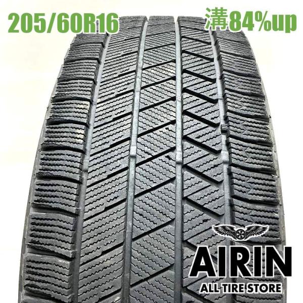 中古タイヤ 205/60r16 スタッドレスタイヤ ブリヂストン ブリザック VRX3 1本 単品 ノア プリウスα ヴォクシー 中古 16インチ