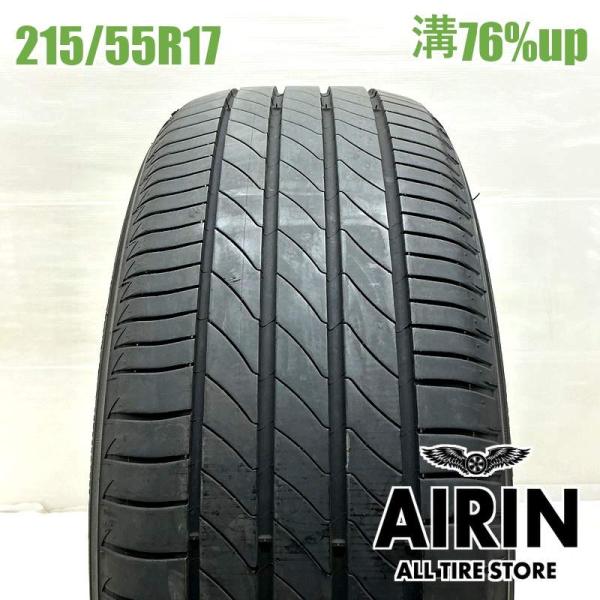 中古タイヤ 215/55r17 タイヤ ミシュラン プライマシー 3ST 1本 単品 レクサスHS MIRAI クラウンアスリート オデッセイ 中古 17インチ