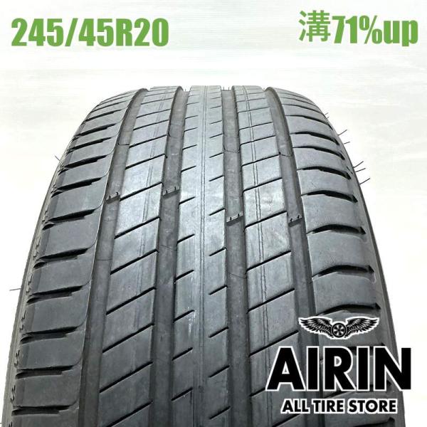 中古タイヤ 245/45r20 タイヤ ミシュラン ラティチュードスポーツ3 1本 単品 BMW X3 X4 CR-V 中古 20インチ